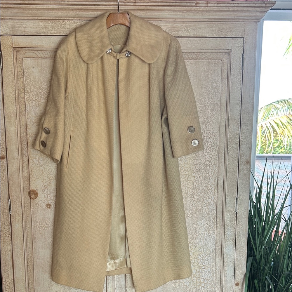 Vintage Forstmann 100% Virgin Wool with Rhinestone Buttons Rare Find